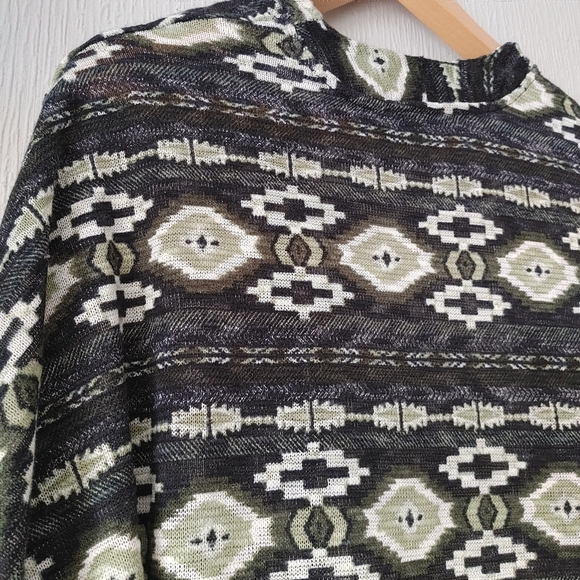 Mandy Evans Open Cardigan Green/Black Size S - Picture 5 of 7